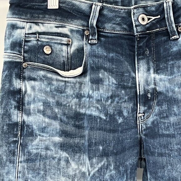 G Star Raw For The‎ Oceans Type C 3D Jeans Light Acid Wash Pharrell 26x28 Barrel - Picture 4 of 16